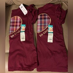 Girls Kids Garanimals Heart Short Sleeve Shirts 5T Lot Of 2 NEW